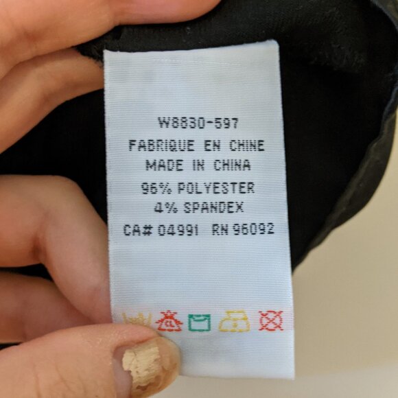 Vintage Y2K Black Lace Satin Blouse Witchy Whimsygoth Vamp V Neck Sz M - Picture 8 of 8